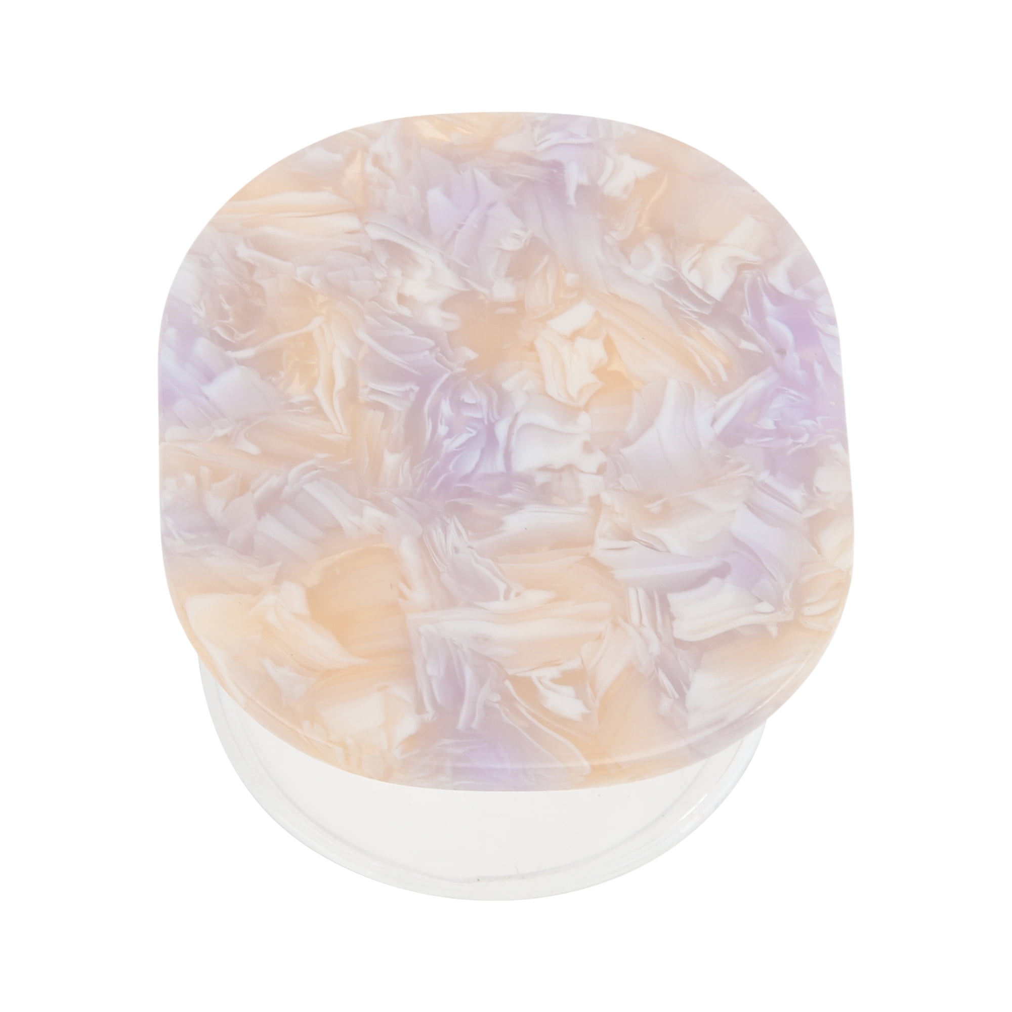 Unique Bargains Rendered Cube Phone Grip 1 Pc Purple White