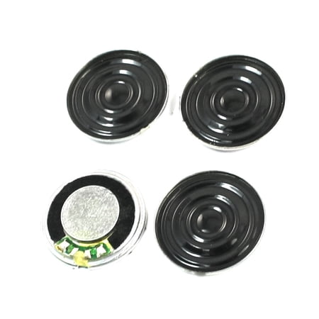 Unique Bargains Replacement 20mm Metal Shell Internal Magnet DVD Speaker 1W 8 Ohm 4Pcs