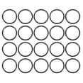 thumbnail image 1 of Unique Bargains Replacement Flexible Rubber Oil Seal Filter Rings Washers 25x2mm 20Pcs, 1 of 1