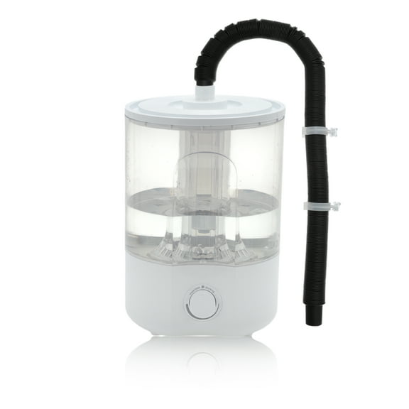 Unique Bargains Reptile Fogger 4L Top Fill Adjustable Mister Tank Reptile Humidifier for Terrariums and Paludarium Enhances Humidity Control White 1 Set