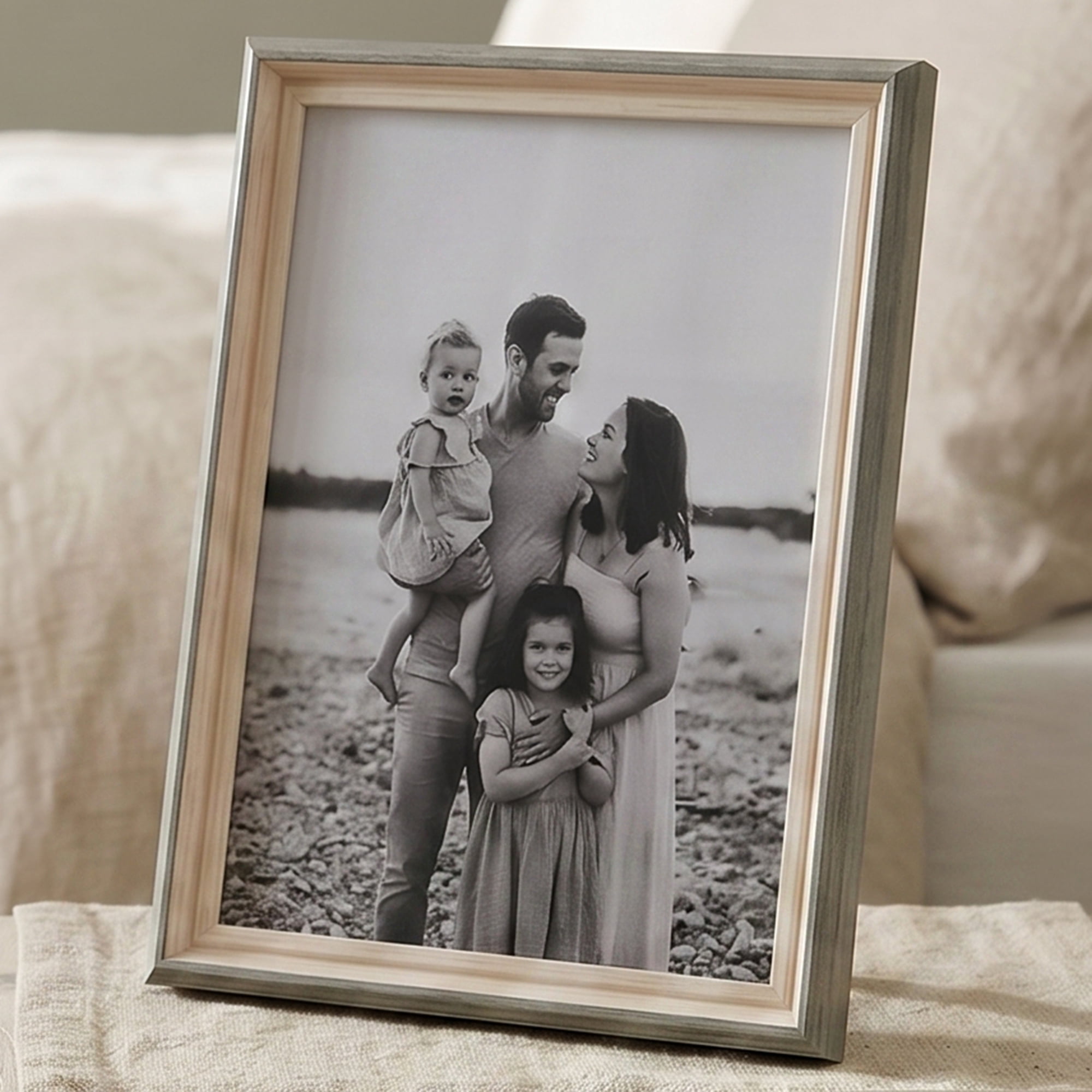 Unique Bargains Resin Picture Frame with HD Glass Vintage Wall Hanging Green 8" x 10"