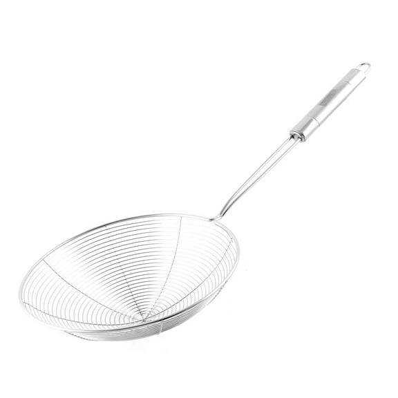 Unique Bargains Restaurant Kitchen Stainless Steel Mesh Skimmer Strainer Ladle 19.5cm Dia