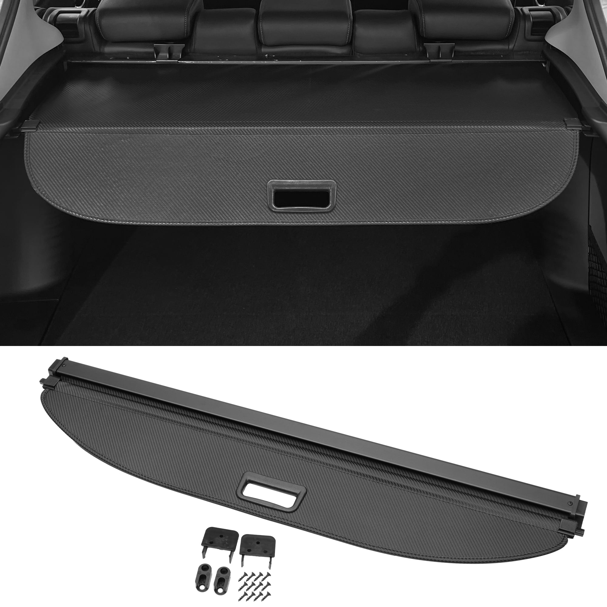 Unique Bargains Retractable Cargo Cover Black for Volkswagen Tiguan 2007-2016