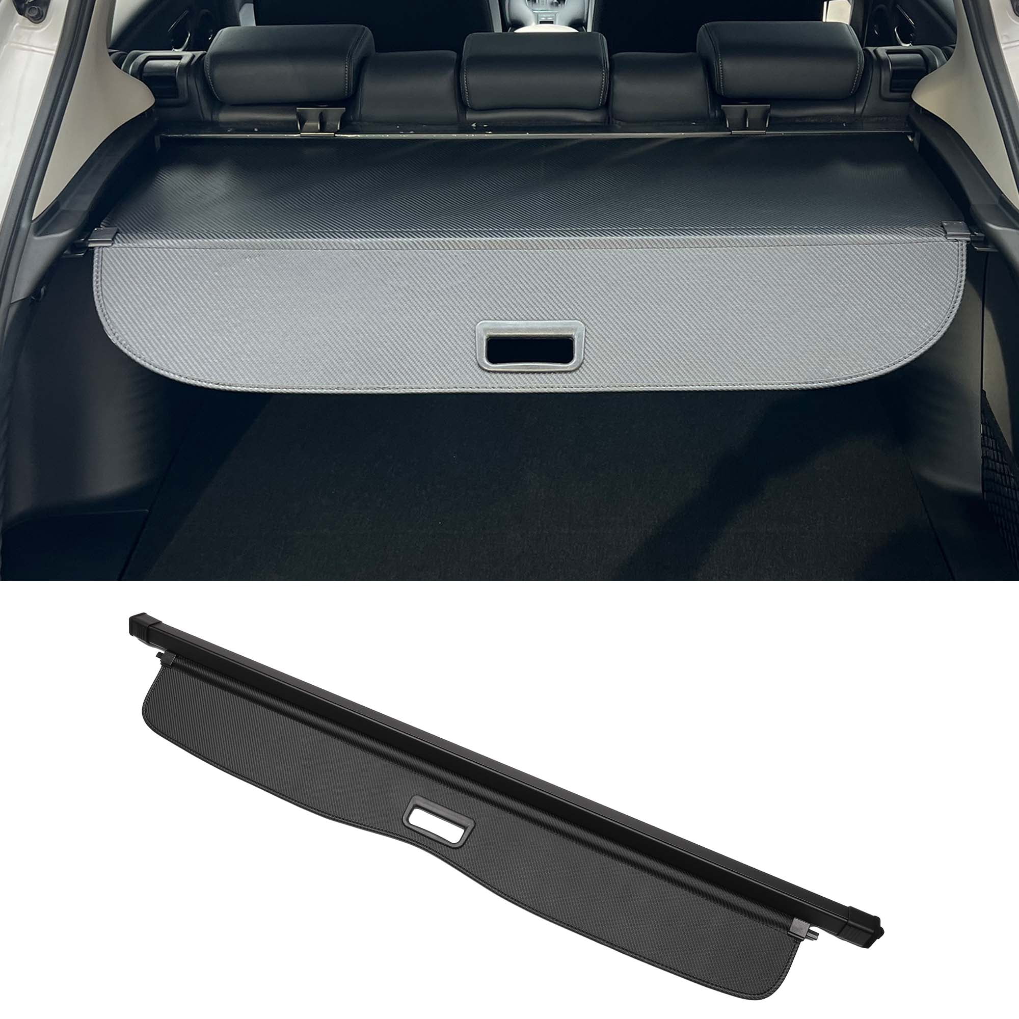 Unique Bargains Retractable Cargo Cover for BMW Rear Parcel Shelf Shield Shade Black1