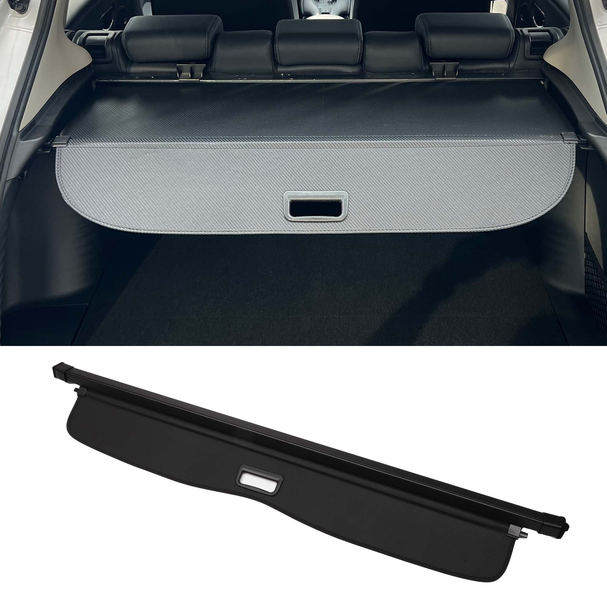Unique Bargains Retractable Cargo Cover for BMW Trunk Parcel Shield Shade Black1