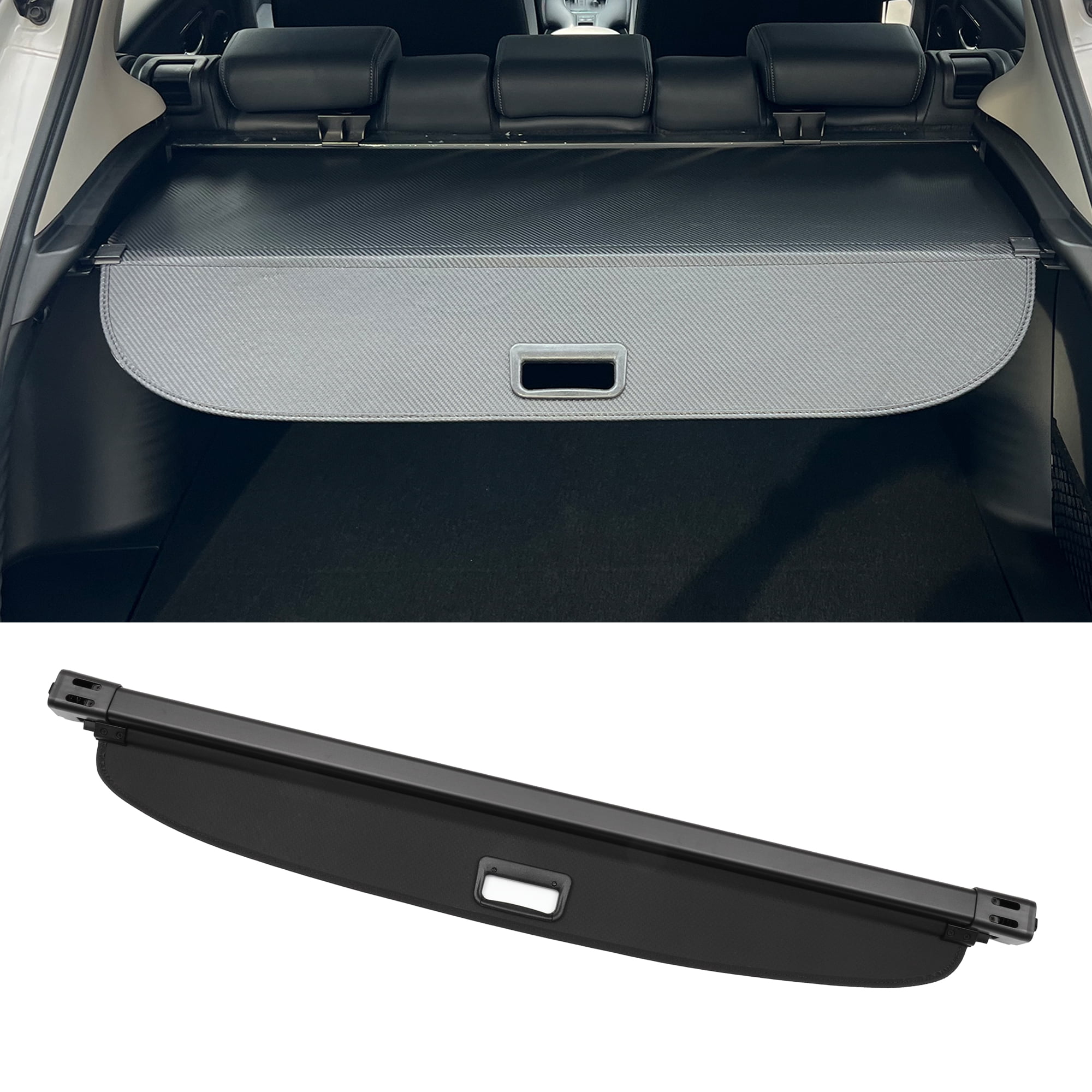 Unique Bargains Retractable Cargo Cover for Dodge Trunk Parcel Shelf Shield Shade Black