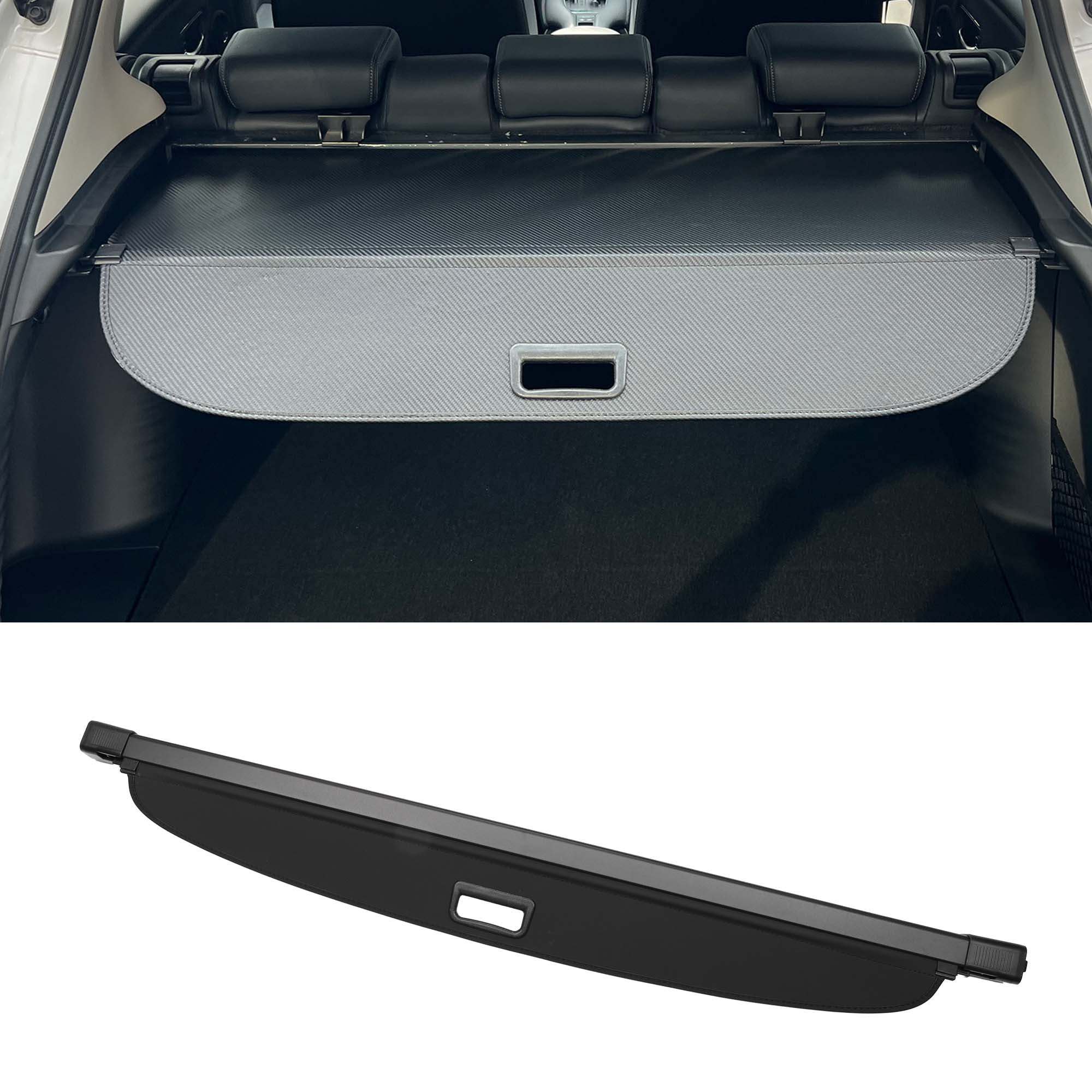 Unique Bargains Retractable Cargo Cover for Ford Escape Trunk Parcel Shelf Shade Black