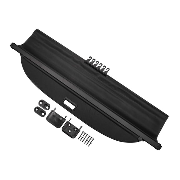 Unique Bargains Retractable Cargo Cover for Ford Explorer 11-18 Rear Luggage Security Shield Shade Black Carbon Fiber