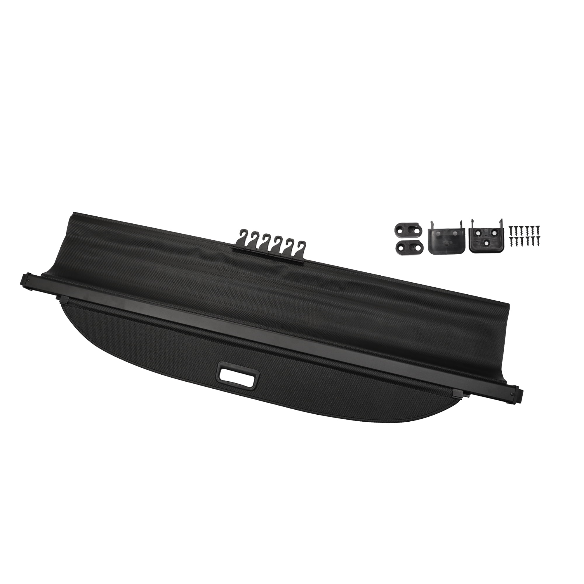 Unique Bargains Retractable Cargo Cover for Ford Rear Trunk Parcel Shield Shade Black