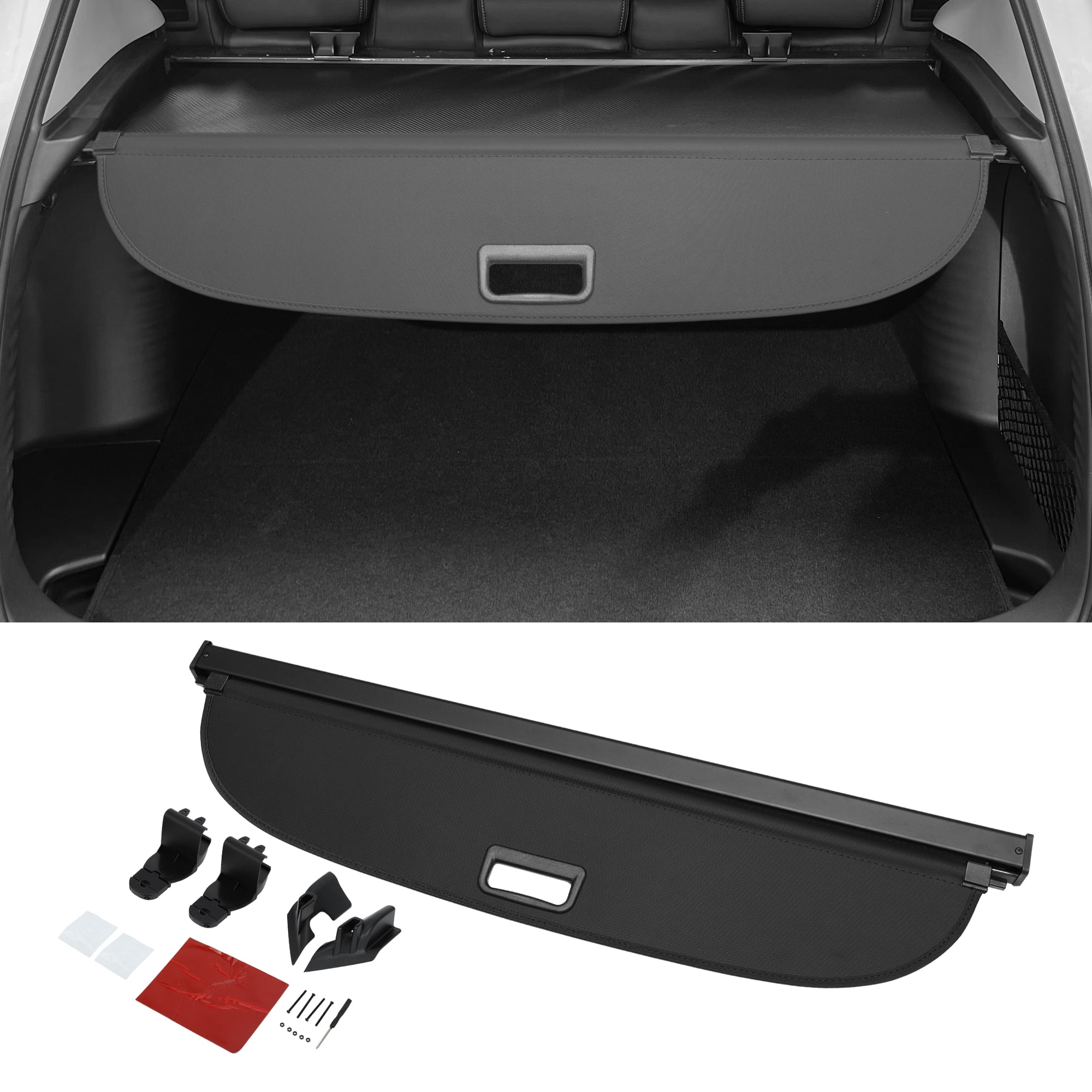 Unique Bargains Retractable Cargo Cover for Honda Rear Trunk Parcel Security Shade Black