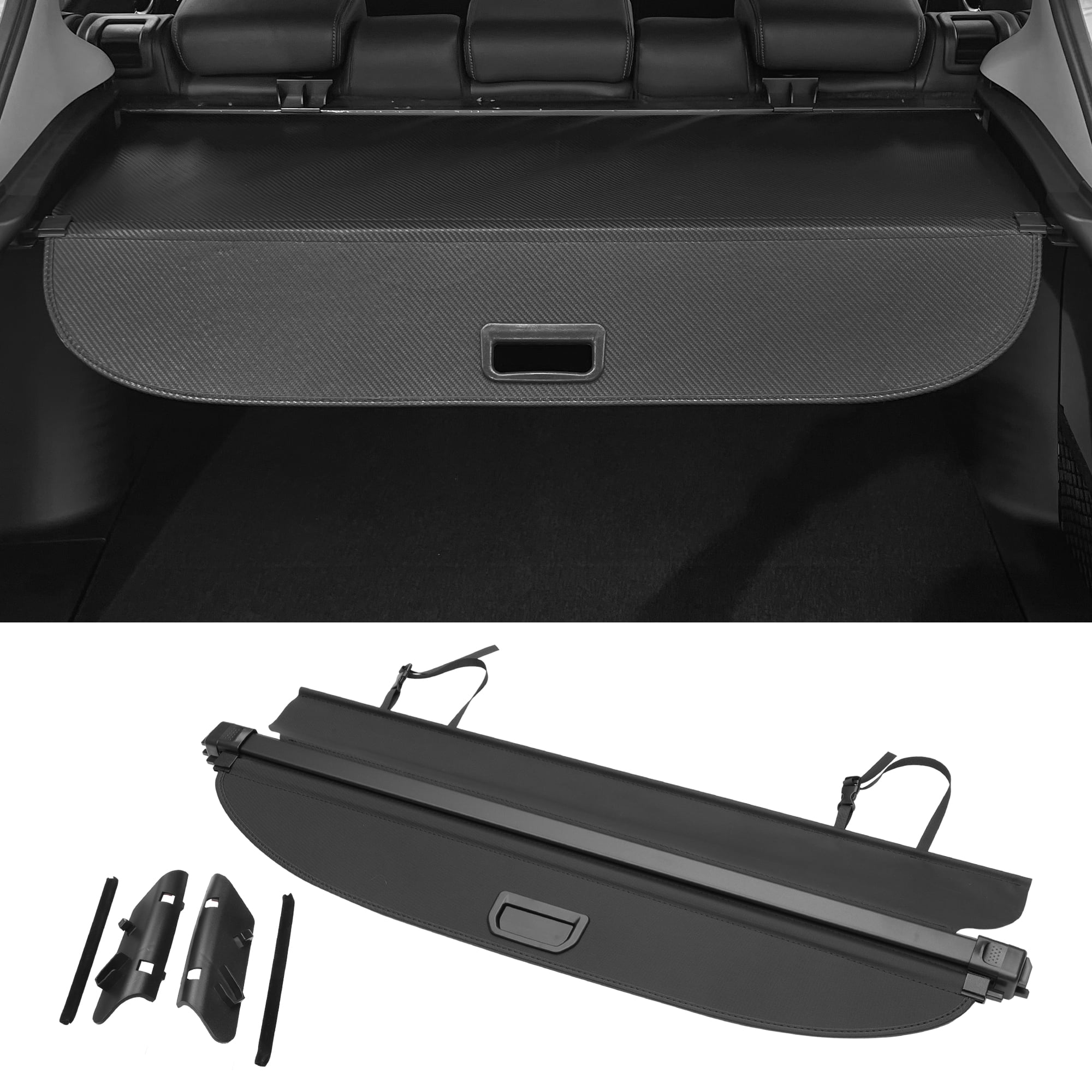 Unique Bargains Retractable Cargo Cover for Honda Rear Trunk Parcel Shelf Shade Black