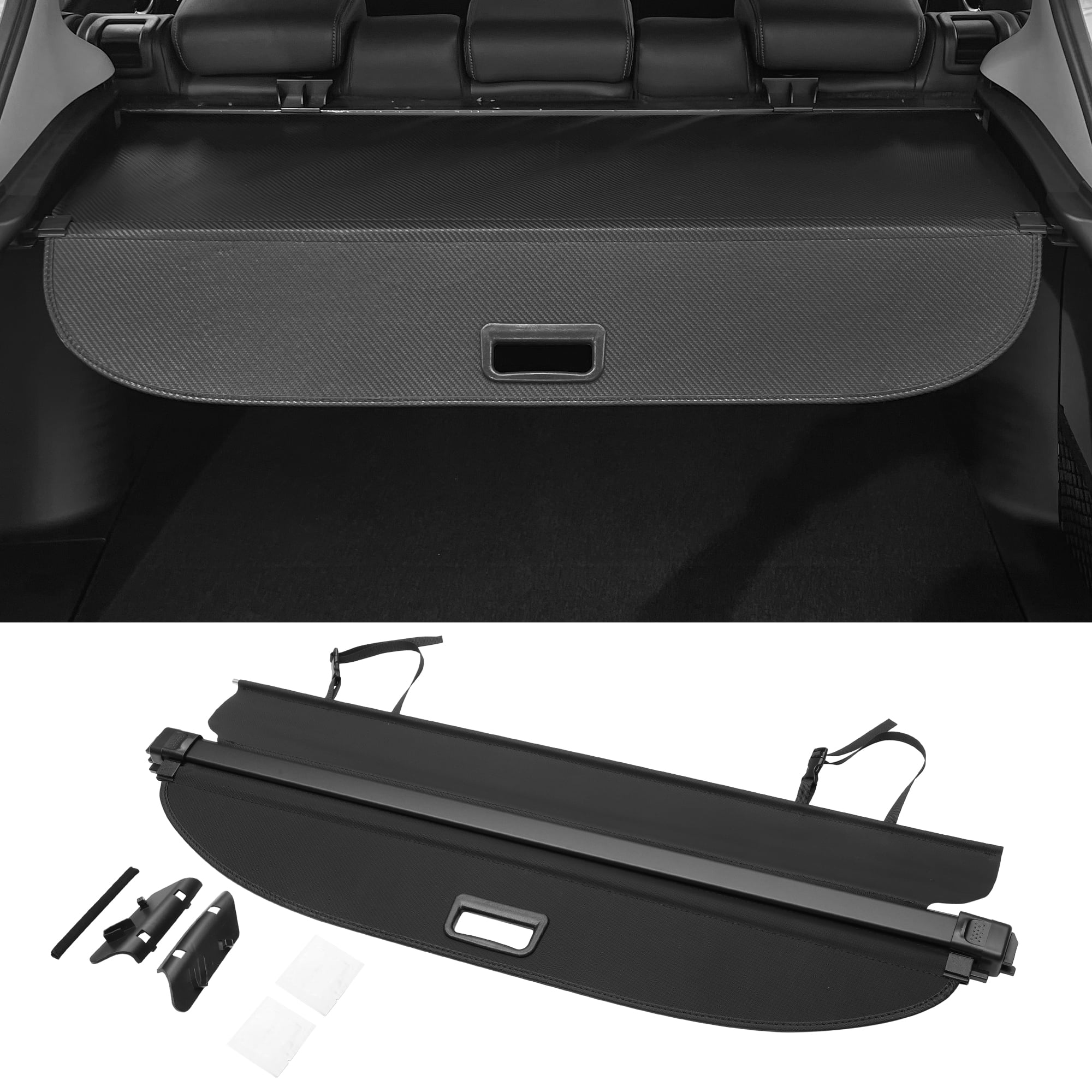 Unique Bargains Retractable Cargo Cover for Honda Rear Trunk Parcel Shield Shade Black