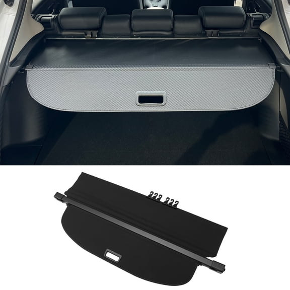 Unique Bargains Retractable Cargo Cover for Jeep Cherokee 2019-2023 Rear Luggage Security Shield Shade Gloss Black