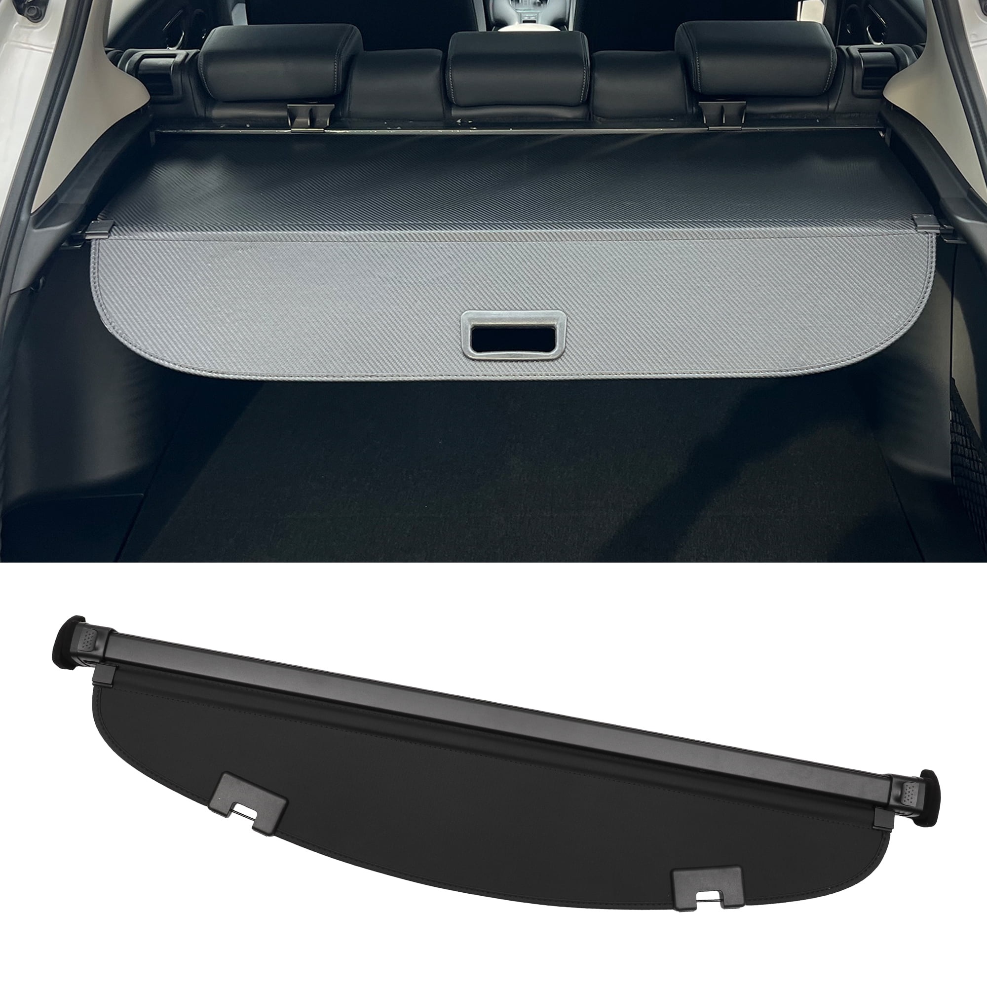 Unique Bargains Retractable Cargo Cover for Mazda Trunk Parcel Security Shield Shade Black
