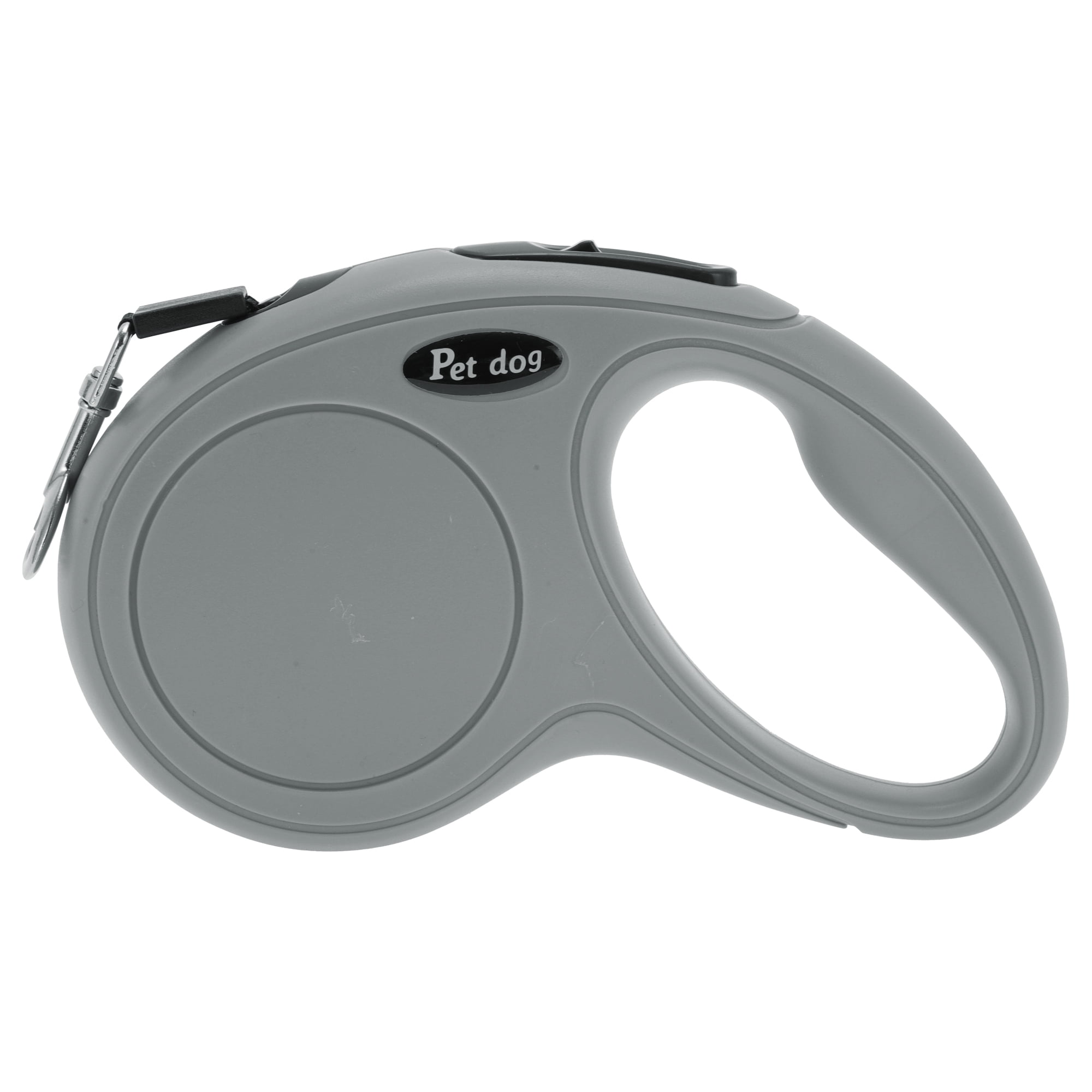 Unique Bargains Retractable Pet Leash Classic Dog Leash Soft Handle Gray 118.11"