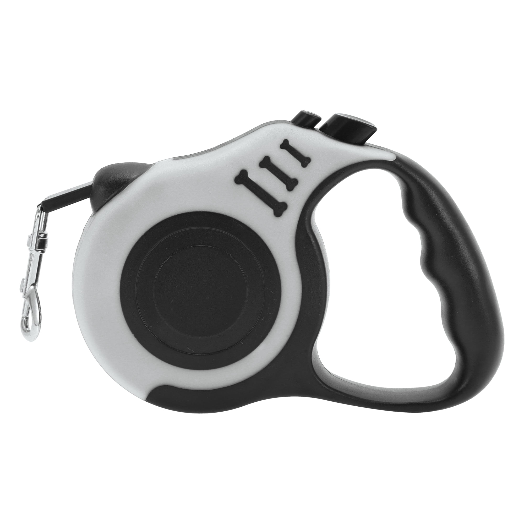 Unique Bargains Retractable Pet Leash Ergonomic Dog Leash with Handle White 118.11"