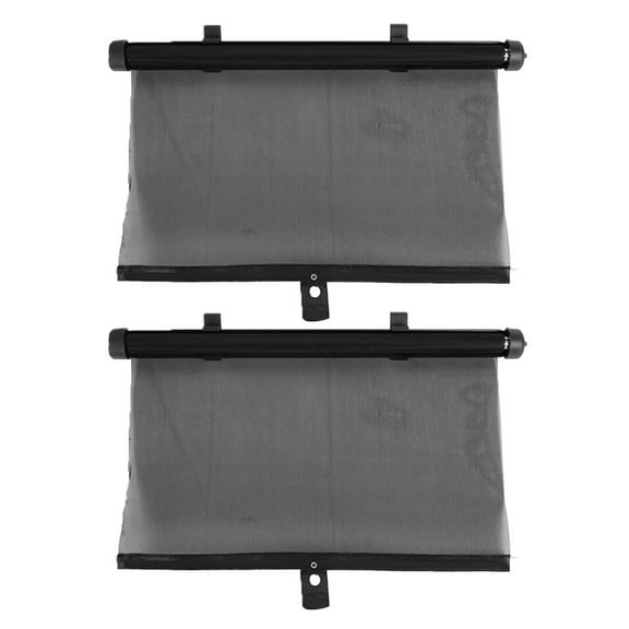 Unique Bargains Retractable Universal Car Curtain Window Roller Sun Shade 17.7" x 15.7"