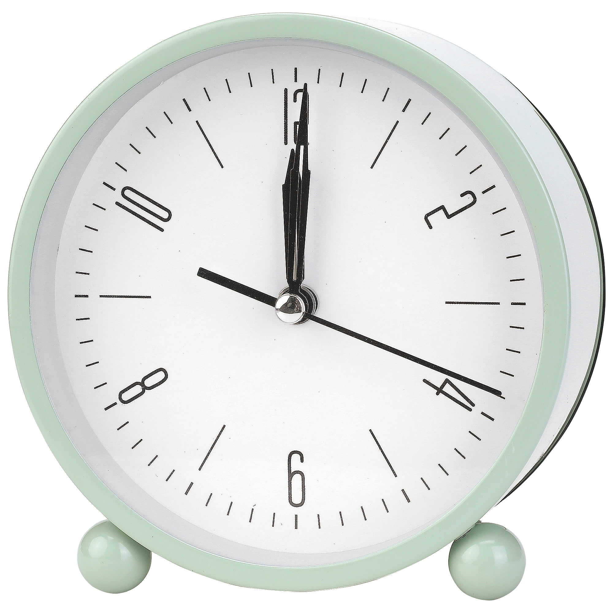 Unique Bargains Retro Metal Casing Alarm Clock Green 4.5"L x 2.0"W x 4.7"H