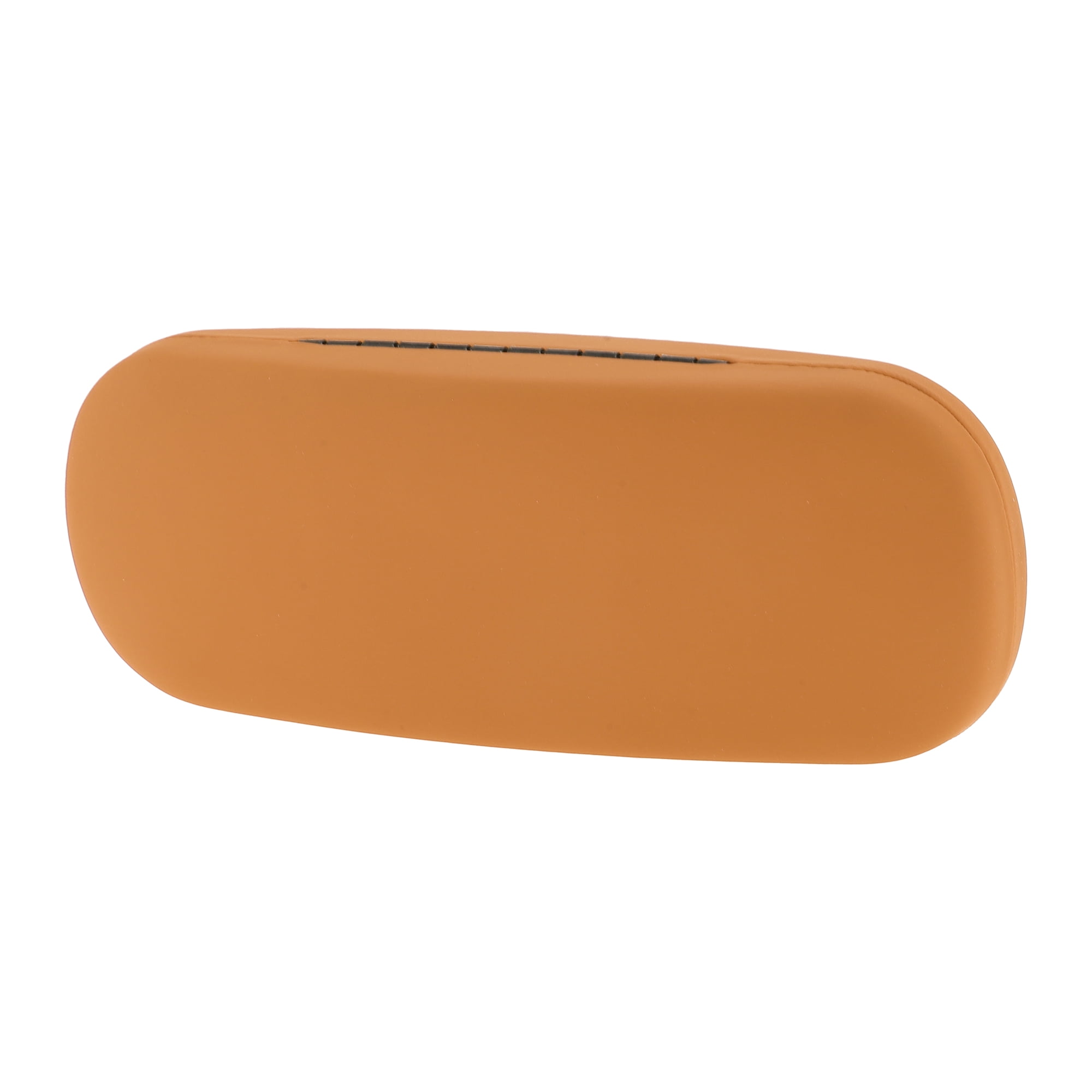 Unique Bargains Retro Round Lightweight Eyeglasses Storage 6.5"x2.36"x1.38" Orange