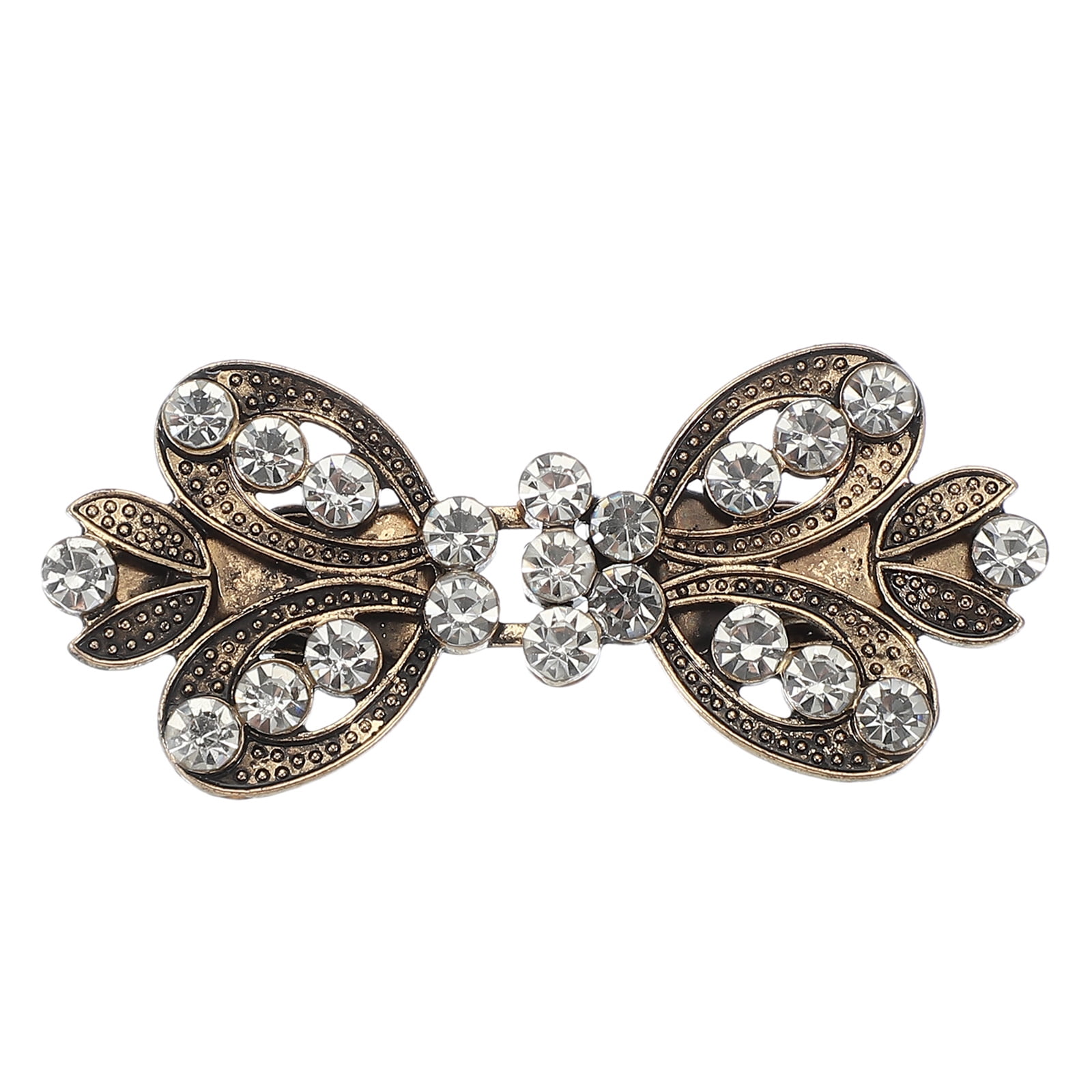 Unique Bargains Retro Shawl Collar Waist Clips Dark Gold 2.09" x 0.94" x 0.55"