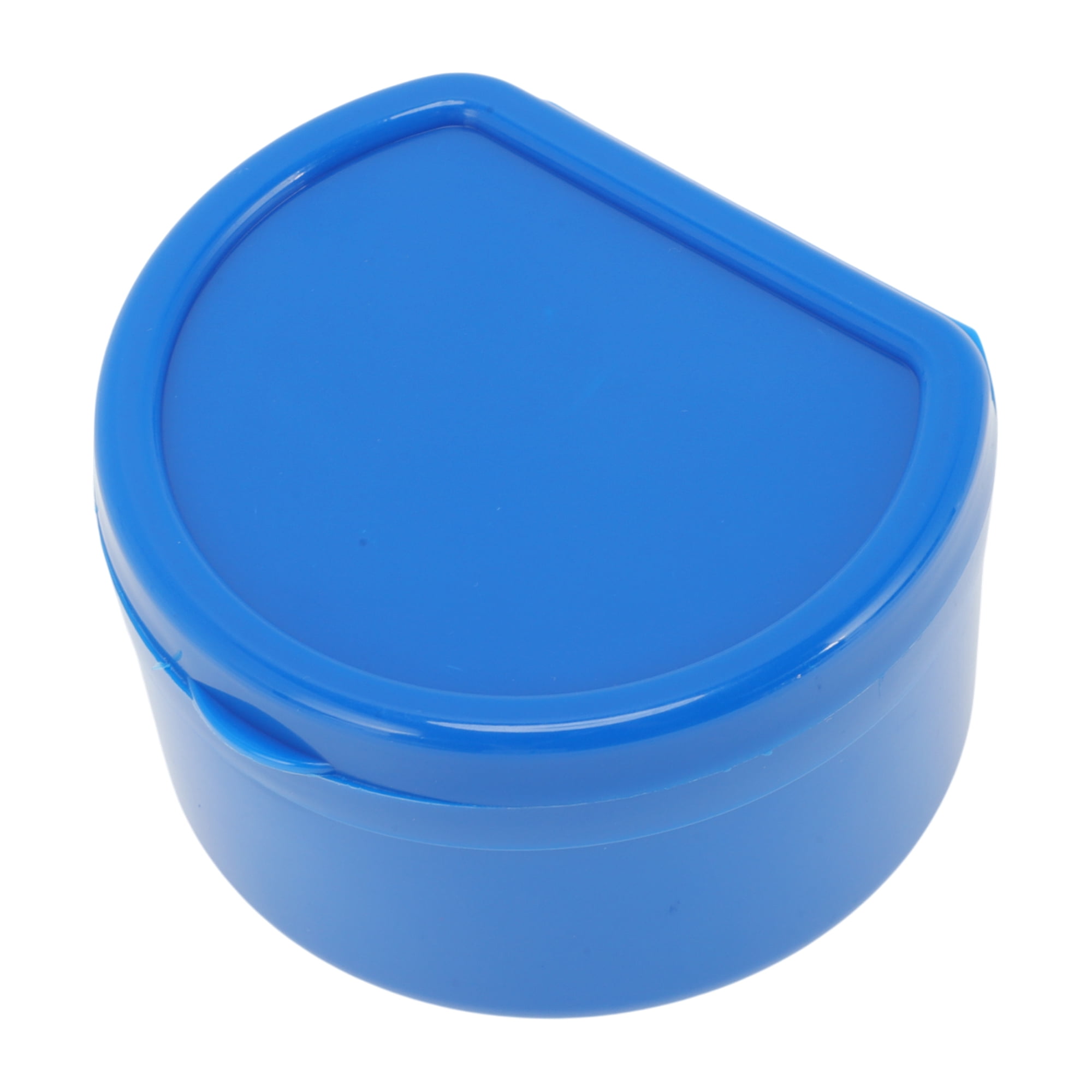 Unique Bargains Reusable Braces Box with Strainer 1 Pc Dark Blue