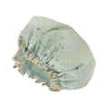 thumbnail image 1 of Unique Bargains Reusable Dots Shower Cap 1 Pc Light Green, 1 of 6