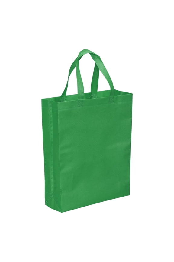 Reusable Gift Bags Vertical Style Non-Woven Tote Bag Dark Green