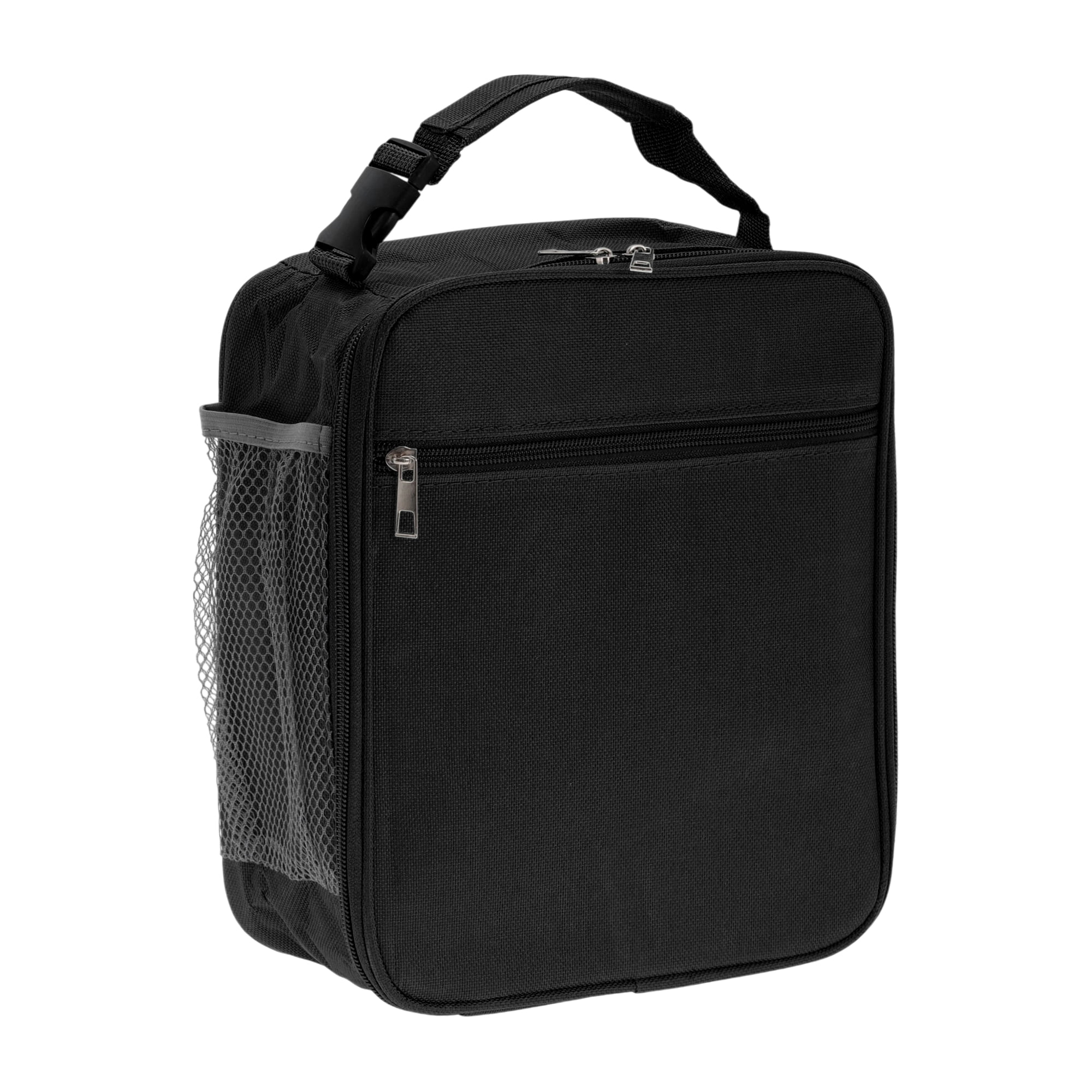 Unique Bargains Reusable Insulated Lunch Box Tote for Work Black 195 oz