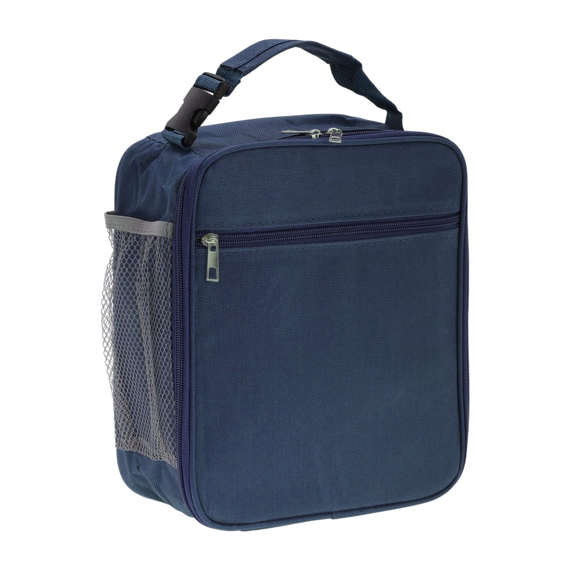 Unique Bargains Reusable Insulated Lunch Box Tote for Work Navy Blue 195 oz