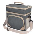 thumbnail image 1 of Unique Bargains Reusable Lunch Bag Insulated Lunch Bag Leakproof Lunch Box Gray, 1 of 6