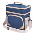 thumbnail image 1 of Unique Bargains Reusable Lunch Bag Insulated Lunch Bag Leakproof Lunch Box Navy Blue, 1 of 6