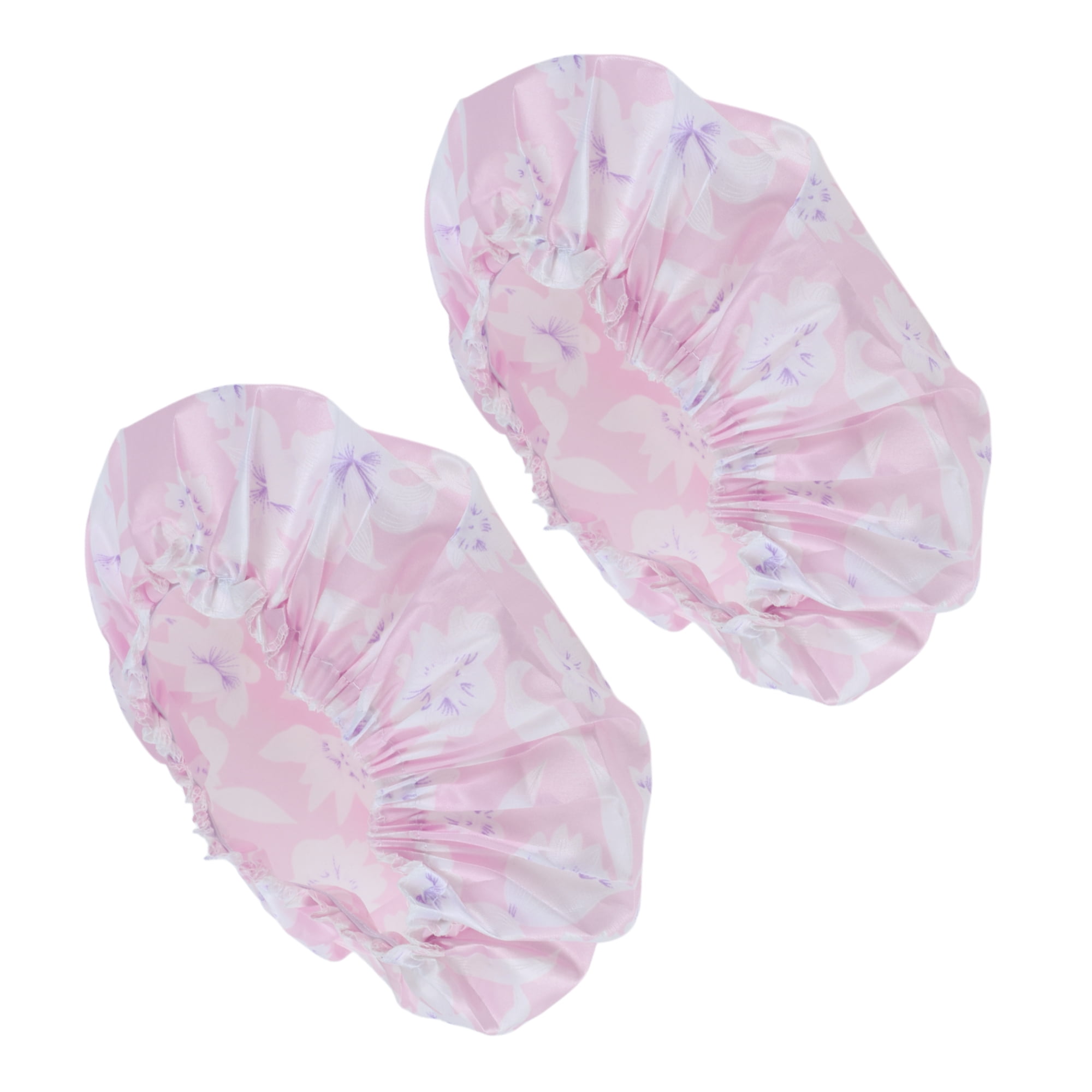 Unique Bargains Reusable Shower Cap 2 Pcs Pink