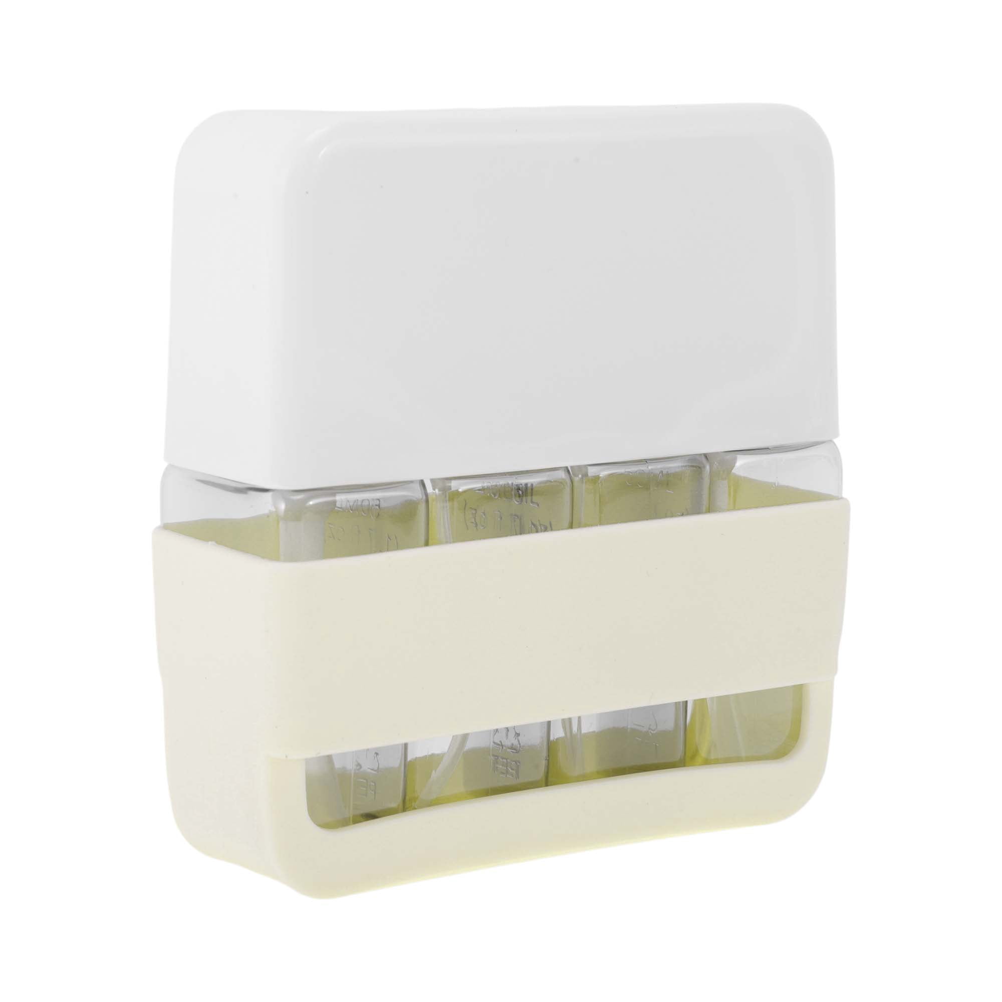 Unique Bargains Reusable Travel Container 4 PCS Beige
