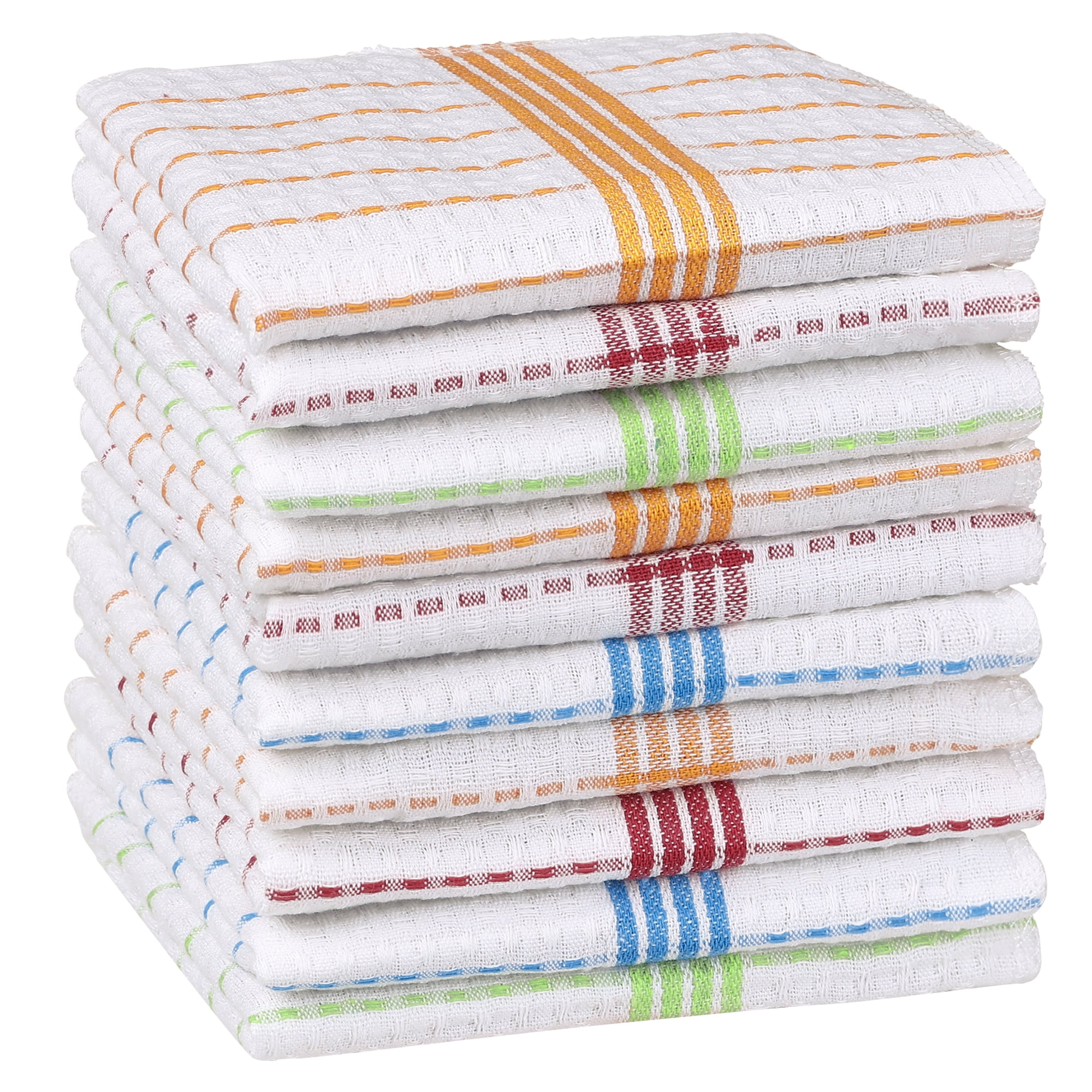 Unique Bargains Reuseable Super Absorbent Lint Free Cotton Cleaning Cloths Towels Multi 10