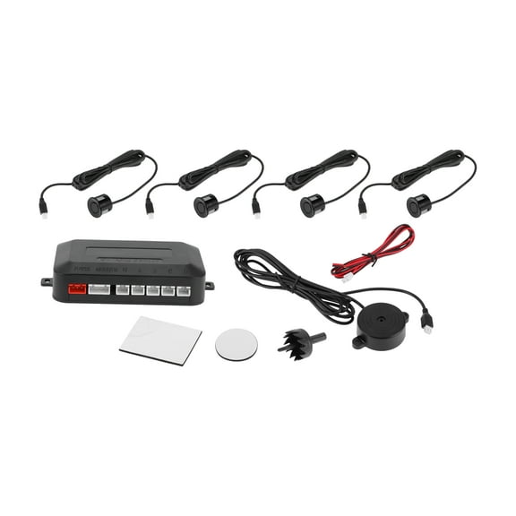 Unique Bargains Reverse Backup Radar System Reverse Parking Sensors 4 Pcs Parking Sensors