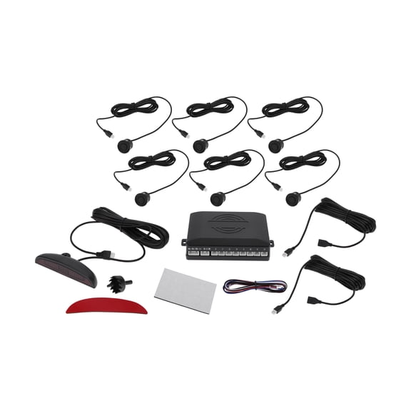 Unique Bargains Reverse Backup Radar System Reverse Parking Sensors Front 2 6Parking Sensors
