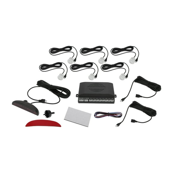 Unique Bargains Reverse Backup Radar System Reverse Parking Sensors Front 6Parking Sensors