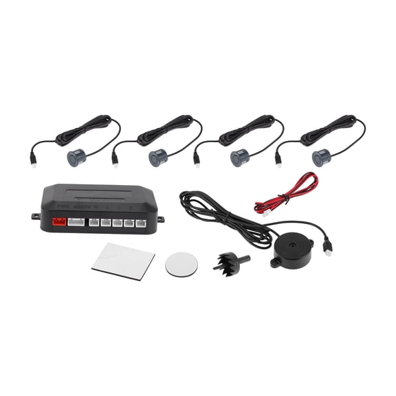 Unique Bargains Reverse Backup Radar System Reverse Parking Sensors Rear 4Pc Parking Sensors