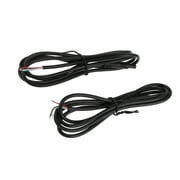Unique Bargains Reverse Rear View Parking Camera Video Cable 3.94ft 4Pin Female Black 2 Pcs