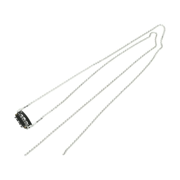 Unique Bargains Rhinestone Braided Hair Chain 1 Pc Silver Tone [Style 1 Rhinestone]