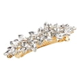thumbnail image 1 of Unique Bargains Rhinestone Hair Clips Flower Hair Barrettes French Hairpins Hair Clip for Women s Gold Tone, 1 of 7