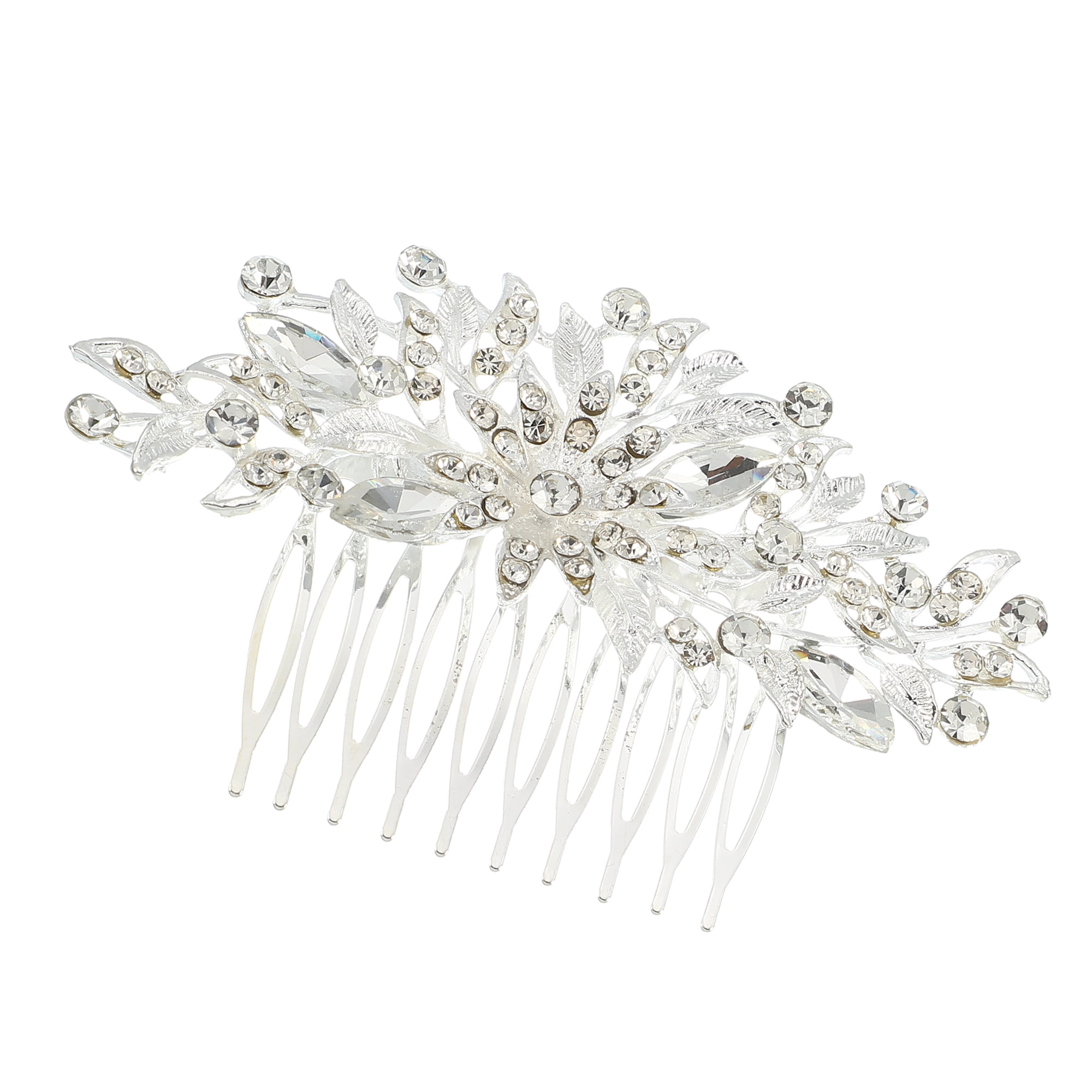 Unique Bargains Rhinestone Hair Comb for Bride Wedding 