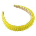 thumbnail image 1 of Unique Bargains Crystal Headband Rhinestone Hairband for Women 1.2 Inch Wide 1 Pcs Yellow, 1 of 7