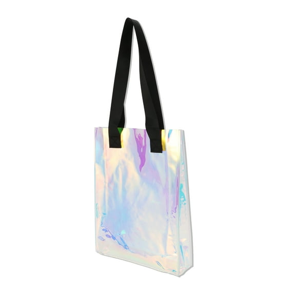 Unique Bargains Ribbon Printed Gift Bag with Handles Multicolor 9.84"x2.76"x12.99"