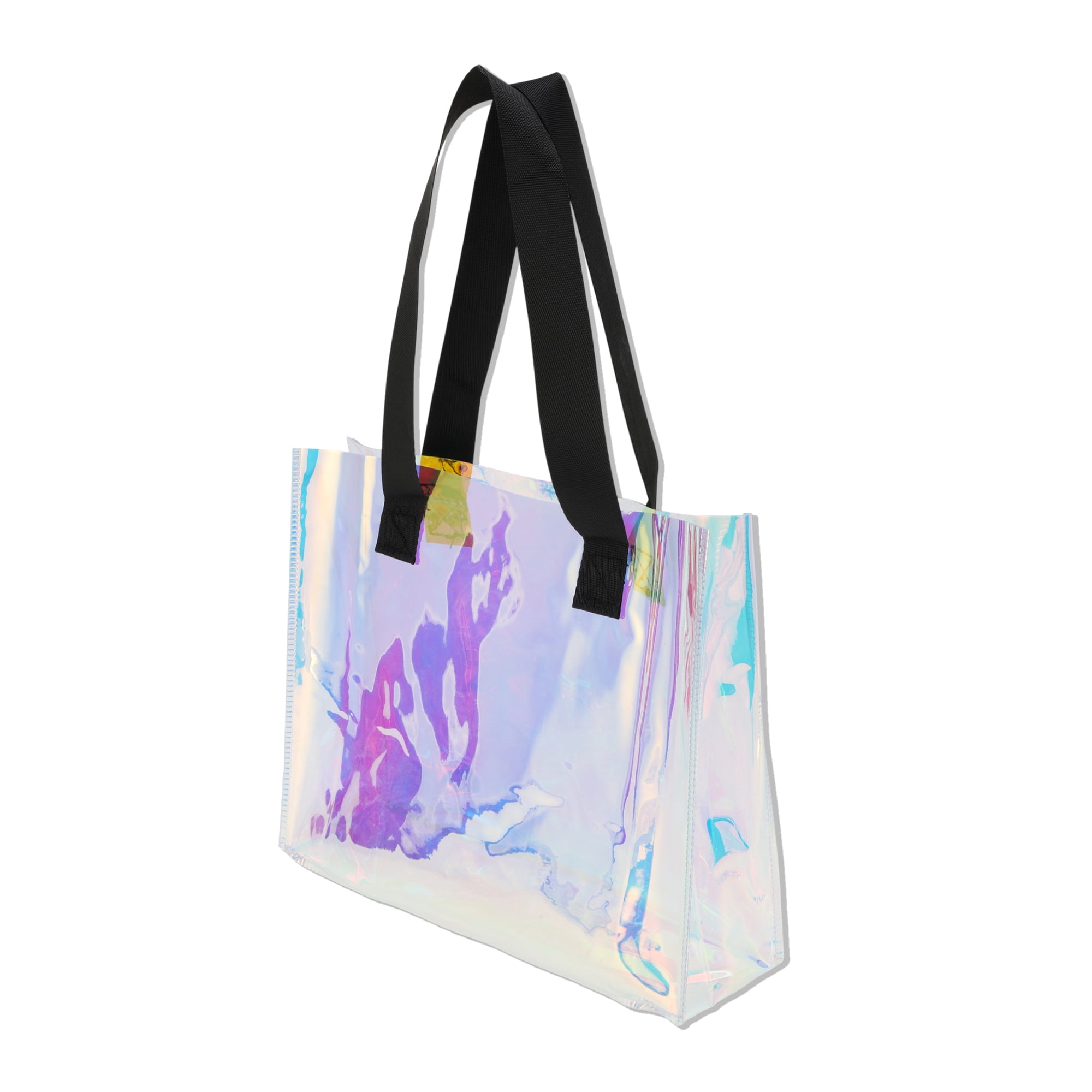 Unique Bargains Ribbon Printed Gift Bag with Handles Multicolor 9.84"x3.15"x7.87"