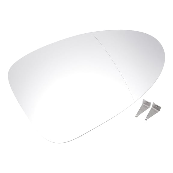 Unique Bargains Right Passenger Side Rearview Mirror Glass Replacement Heated White Fit for for Porsche Macan 2014-2018