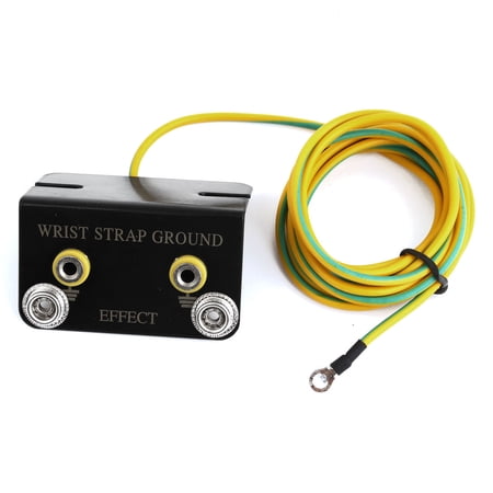 Unique Bargains Ring Terminal L Shaped ESD Anti Static Wrist Strap Ground