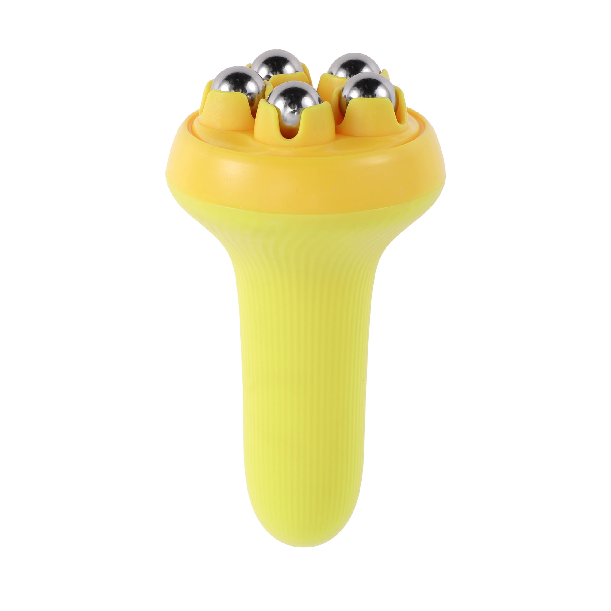 Unique Bargains Roller Massager Manual for Face and Body Ease Yellow