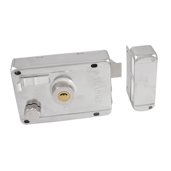 Unique Bargains Room Door Locking Deadbolt Rim Lock + 5 Keys