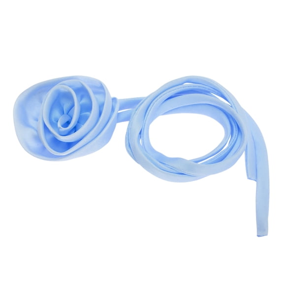 Unique Bargains Rose Adjustable Choker Necklace for Women 1Pc Blue